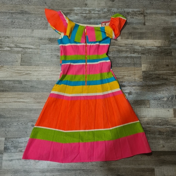 Julie Brown Colorblock Dress SZ 2 - Picture 6 of 6